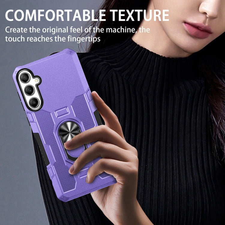 For Samsung Galaxy A15 Ring Holder Armor Hybrid Phone Case