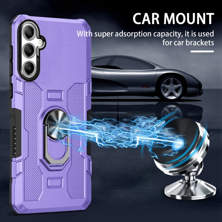 For Samsung Galaxy A15 Ring Holder Armor Hybrid Phone Case