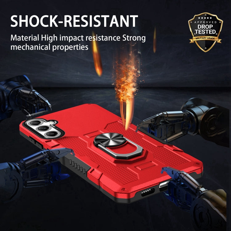 For Samsung Galaxy A25 4G Ring Holder Armor Hybrid Phone Case