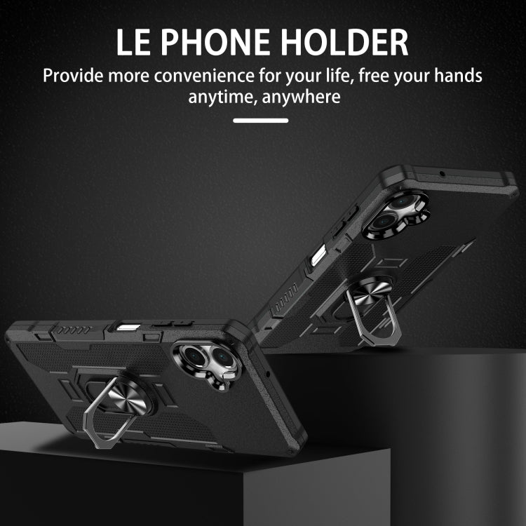 For Samsung Galaxy A06 4G Ring Holder Armor Hybrid Phone Case