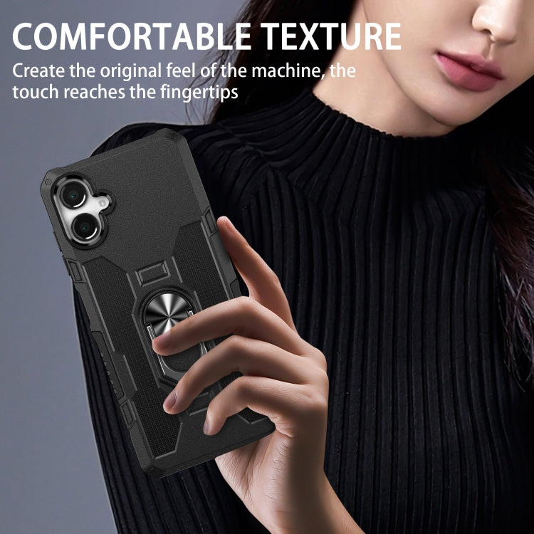 For Samsung Galaxy A06 4G Ring Holder Armor Hybrid Phone Case
