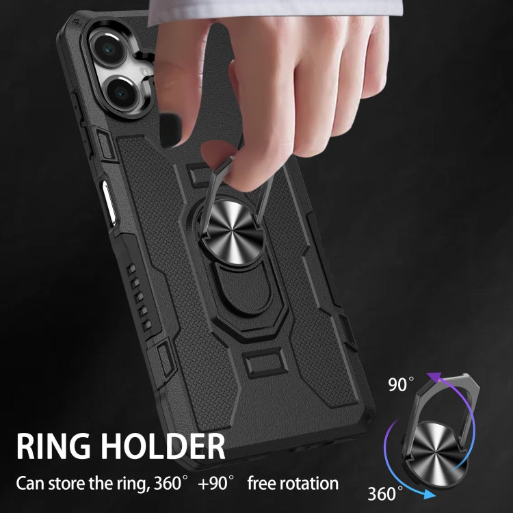 For Samsung Galaxy A06 4G Ring Holder Armor Hybrid Phone Case