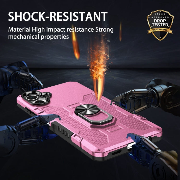 For Samsung Galaxy A06 4G Ring Holder Armor Hybrid Phone Case