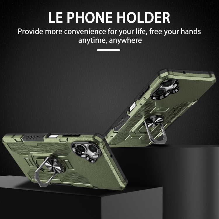 For Samsung Galaxy A06 4G Ring Holder Armor Hybrid Phone Case