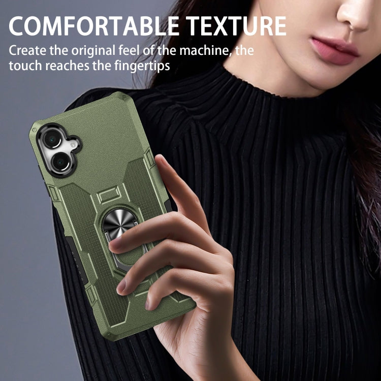 For Samsung Galaxy A06 4G Ring Holder Armor Hybrid Phone Case