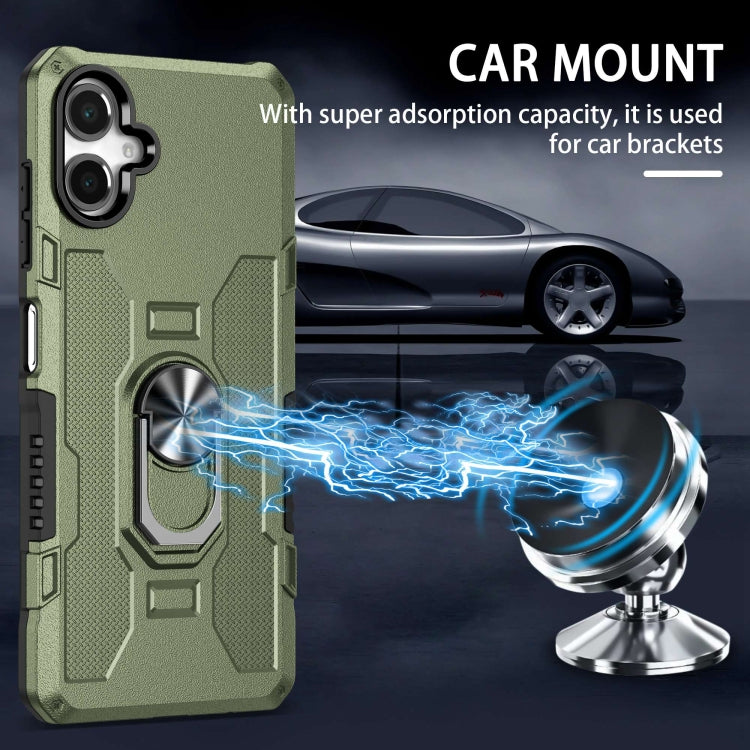For Samsung Galaxy A06 4G Ring Holder Armor Hybrid Phone Case