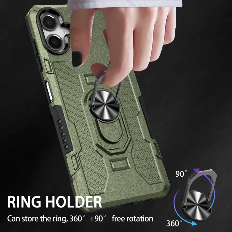 For Samsung Galaxy A06 4G Ring Holder Armor Hybrid Phone Case