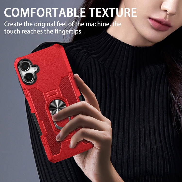 For Samsung Galaxy A06 4G Ring Holder Armor Hybrid Phone Case