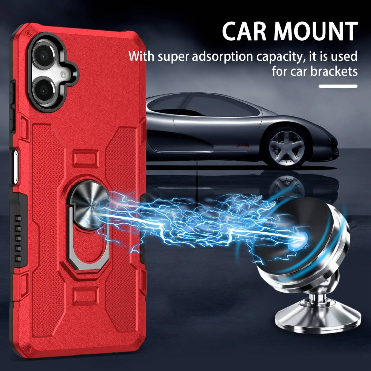 For Samsung Galaxy A06 4G Ring Holder Armor Hybrid Phone Case