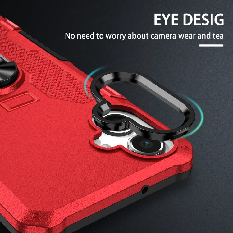 For Samsung Galaxy A06 4G Ring Holder Armor Hybrid Phone Case