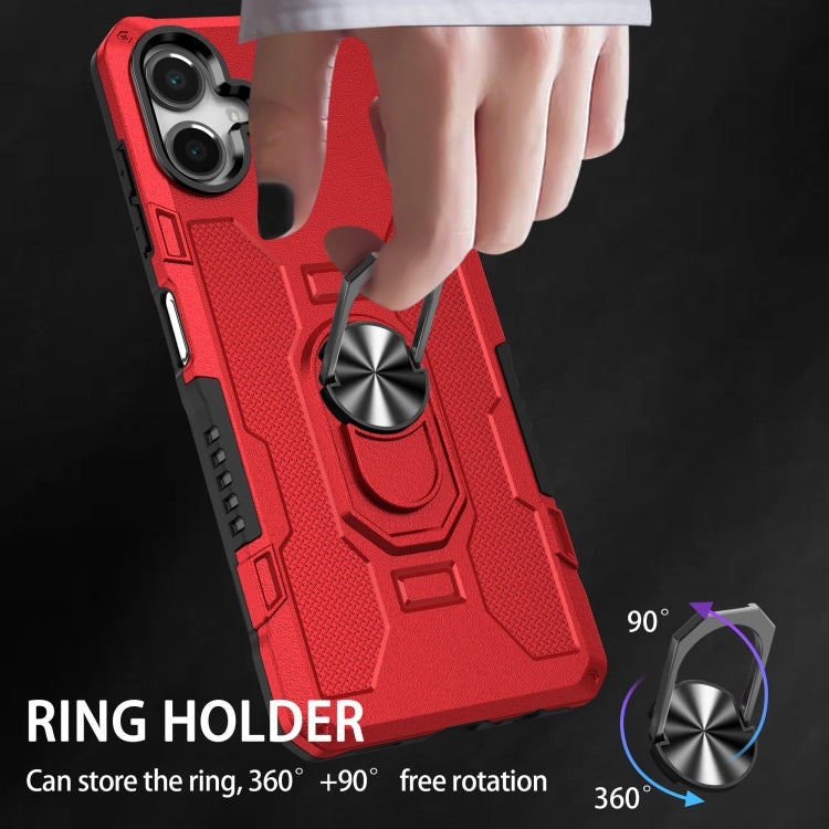 For Samsung Galaxy A06 4G Ring Holder Armor Hybrid Phone Case
