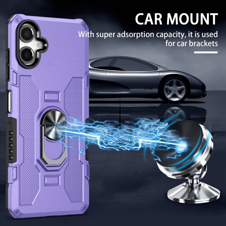 For Samsung Galaxy A06 4G Ring Holder Armor Hybrid Phone Case