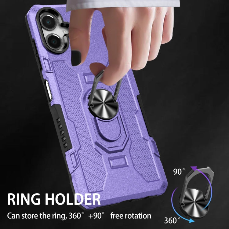 For Samsung Galaxy A06 4G Ring Holder Armor Hybrid Phone Case