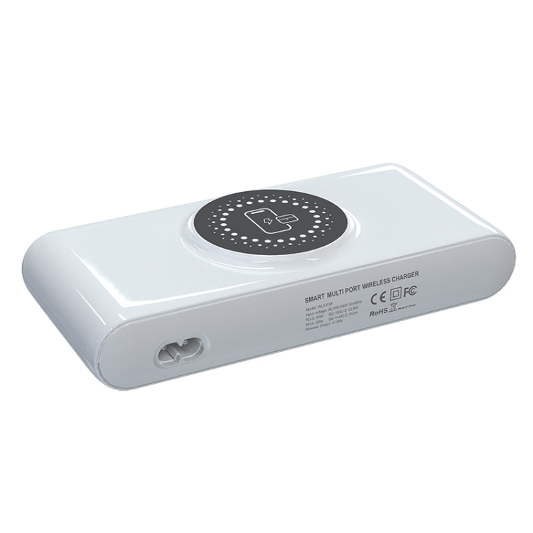 F9A 6 in 1 72W Multifunctional Smart Charger with LED Ambient Light, Plug:US Plug