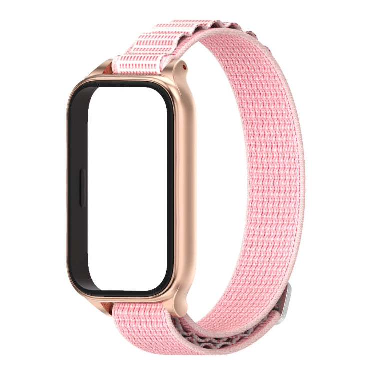 For Xiaomi Smart Band 9 Active / Redmi Band 3 Mijobs Metal Shell Nylon Watch Band