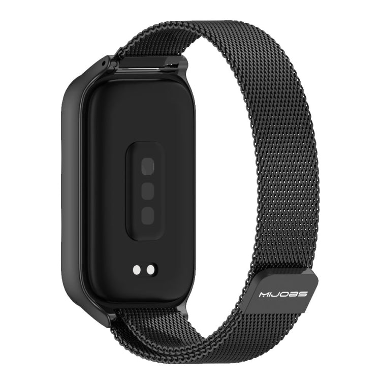 For Xiaomi Smart Band 9 Active / Redmi Band 3 Mijobs Metal Shell Milan Magnetic Watch Band