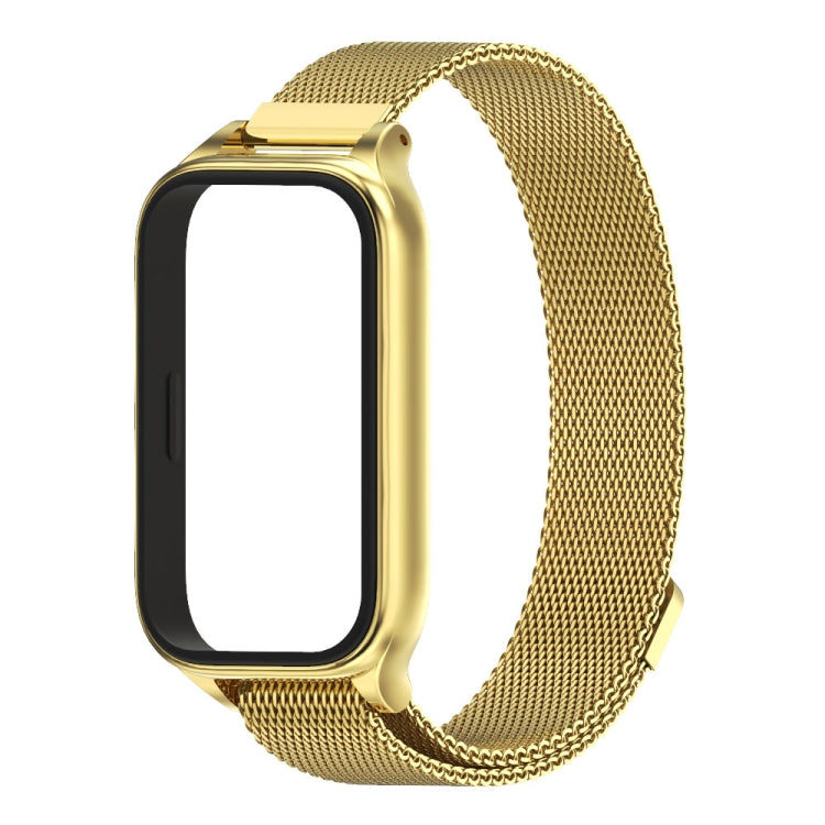 For Xiaomi Smart Band 9 Active / Redmi Band 3 Mijobs Metal Shell Milan Magnetic Watch Band