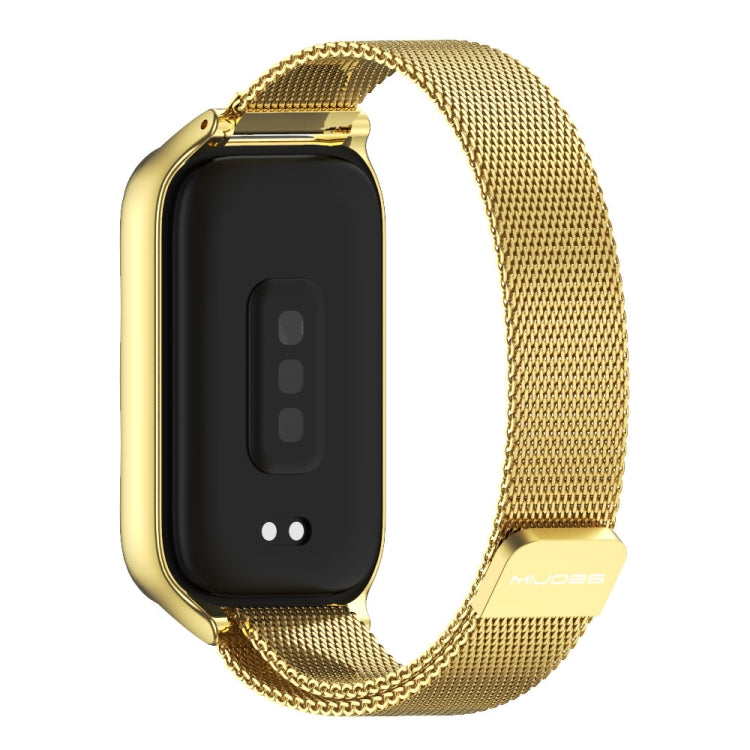 For Xiaomi Smart Band 9 Active / Redmi Band 3 Mijobs Metal Shell Milan Magnetic Watch Band