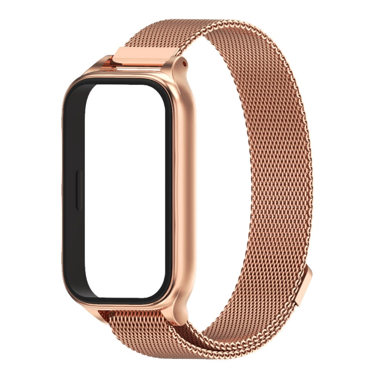 For Xiaomi Smart Band 9 Active / Redmi Band 3 Mijobs Metal Shell Milan Magnetic Watch Band