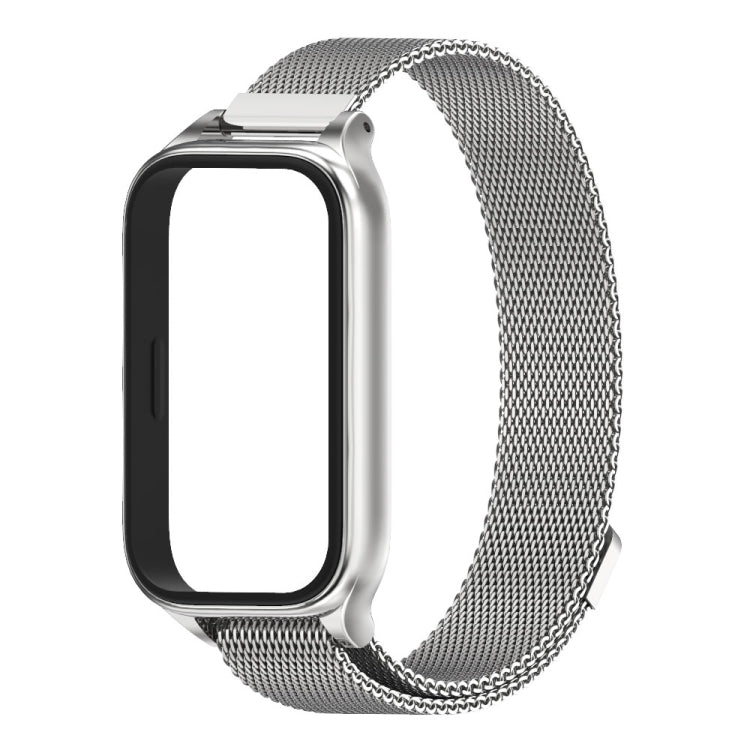 For Xiaomi Smart Band 9 Active / Redmi Band 3 Mijobs Metal Shell Milan Magnetic Watch Band