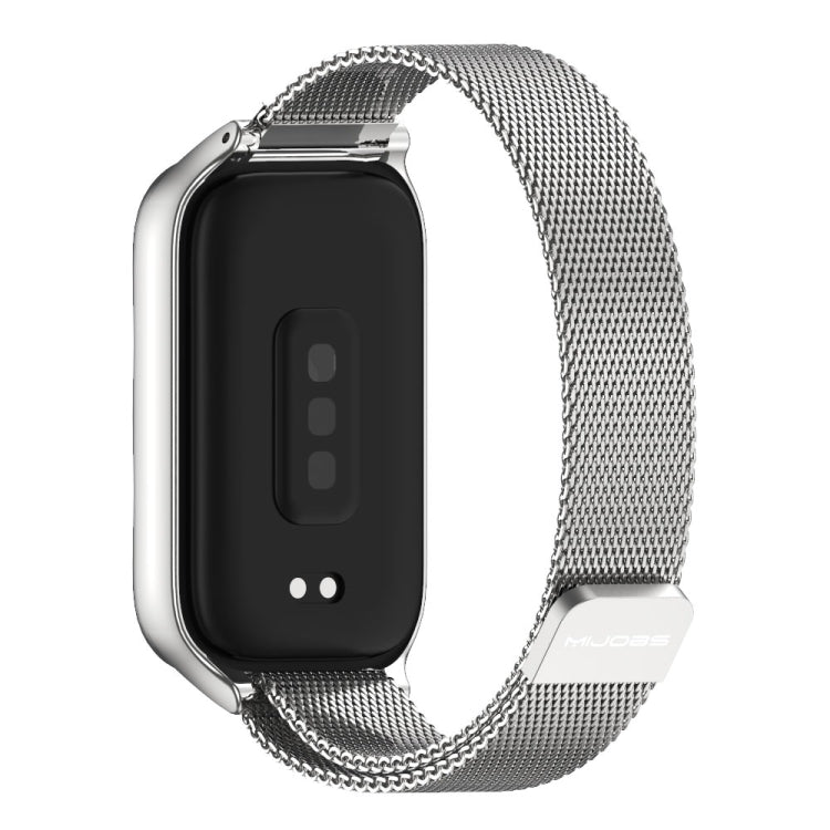 For Xiaomi Smart Band 9 Active / Redmi Band 3 Mijobs Metal Shell Milan Magnetic Watch Band
