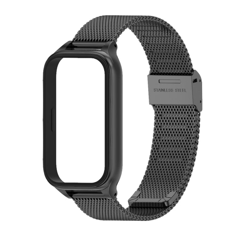For Xiaomi Smart Band 9 Active / Redmi Band 3 Mijobs Metal Shell Milan Buckle Watch Band