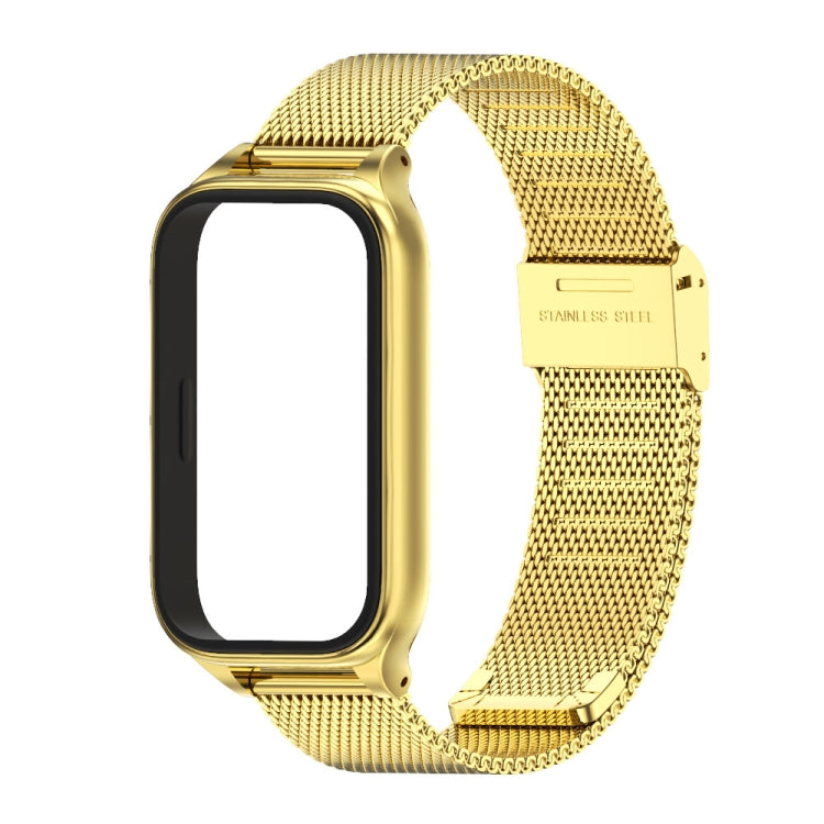 For Xiaomi Smart Band 9 Active / Redmi Band 3 Mijobs Metal Shell Milan Buckle Watch Band