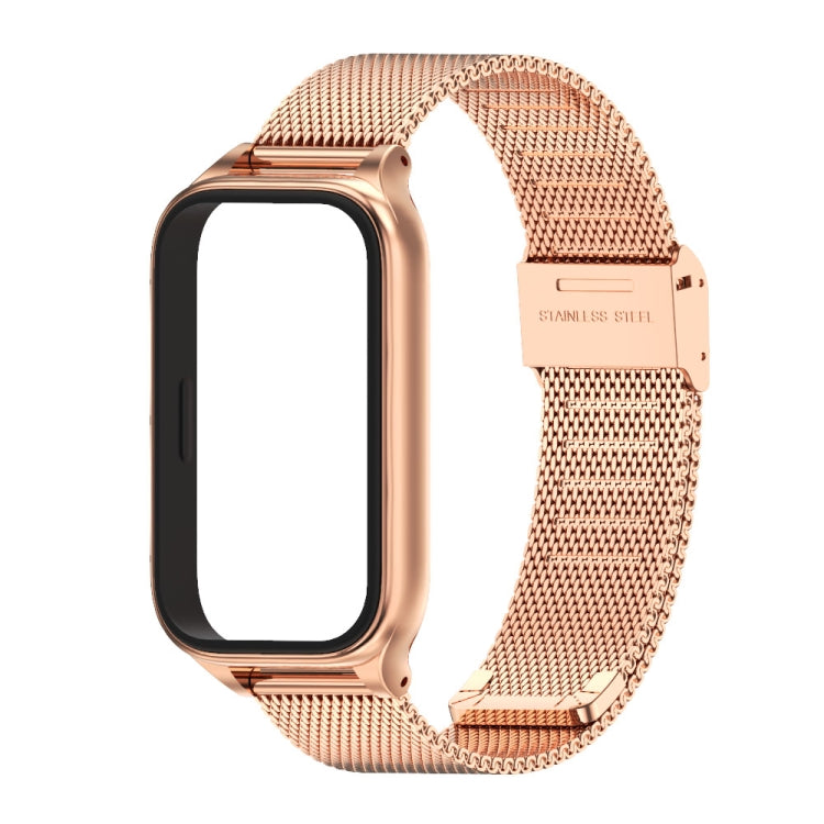 For Xiaomi Smart Band 9 Active / Redmi Band 3 Mijobs Metal Shell Milan Buckle Watch Band