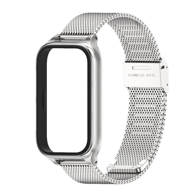 For Xiaomi Smart Band 9 Active / Redmi Band 3 Mijobs Metal Shell Milan Buckle Watch Band