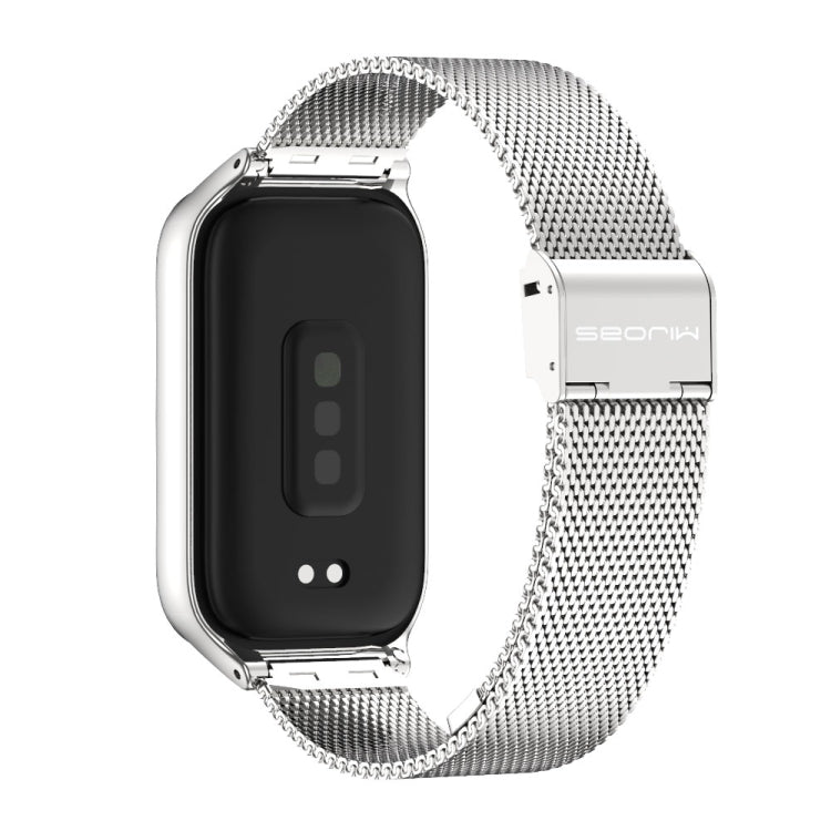 For Xiaomi Smart Band 9 Active / Redmi Band 3 Mijobs Metal Shell Milan Buckle Watch Band