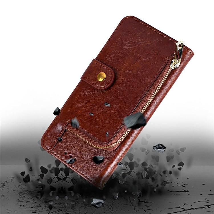 For Xiaomi 17 Ultra Zipper Bag Leather Phone Case