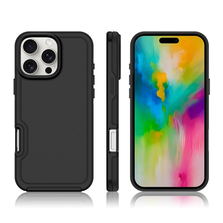 For iPhone 16 Plus Shockproof MagSafe Armor PC Hybrid TPU Phone Case