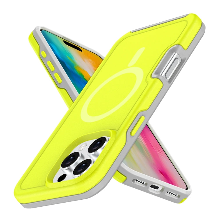 For iPhone 16 Plus Shockproof MagSafe Armor PC Hybrid TPU Phone Case
