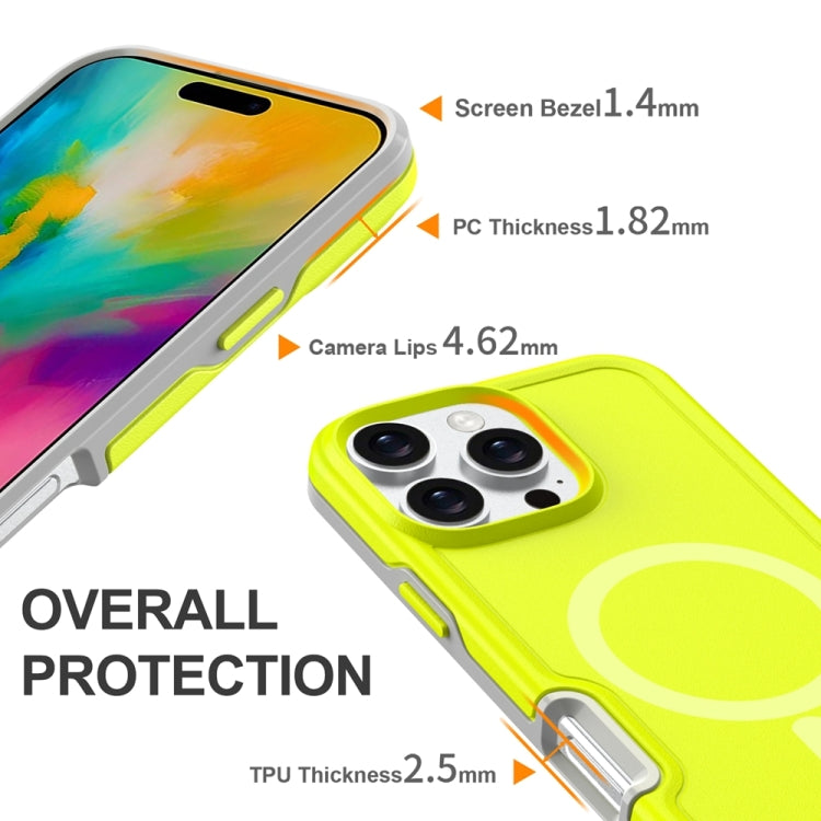 For iPhone 16 Plus Shockproof MagSafe Armor PC Hybrid TPU Phone Case