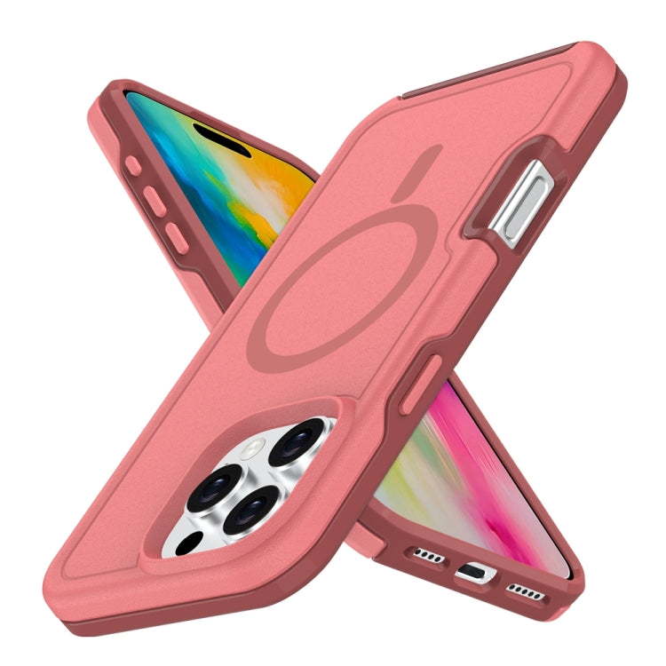 For iPhone 16 Plus Shockproof MagSafe Armor PC Hybrid TPU Phone Case