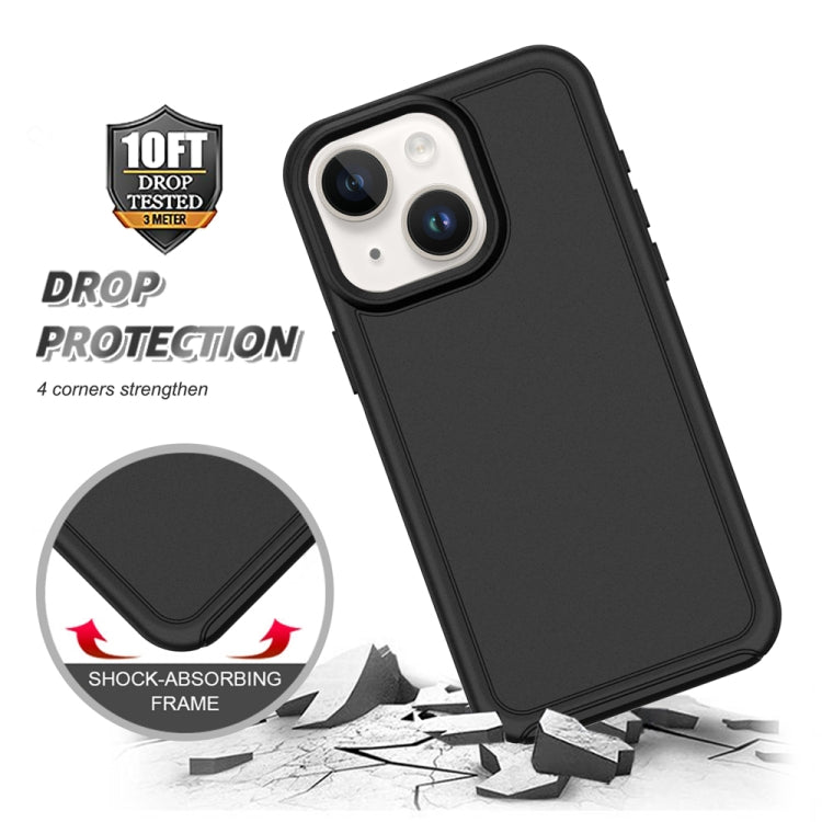 For iPhone 15 Plus Shockproof MagSafe Armor PC Hybrid TPU Phone Case