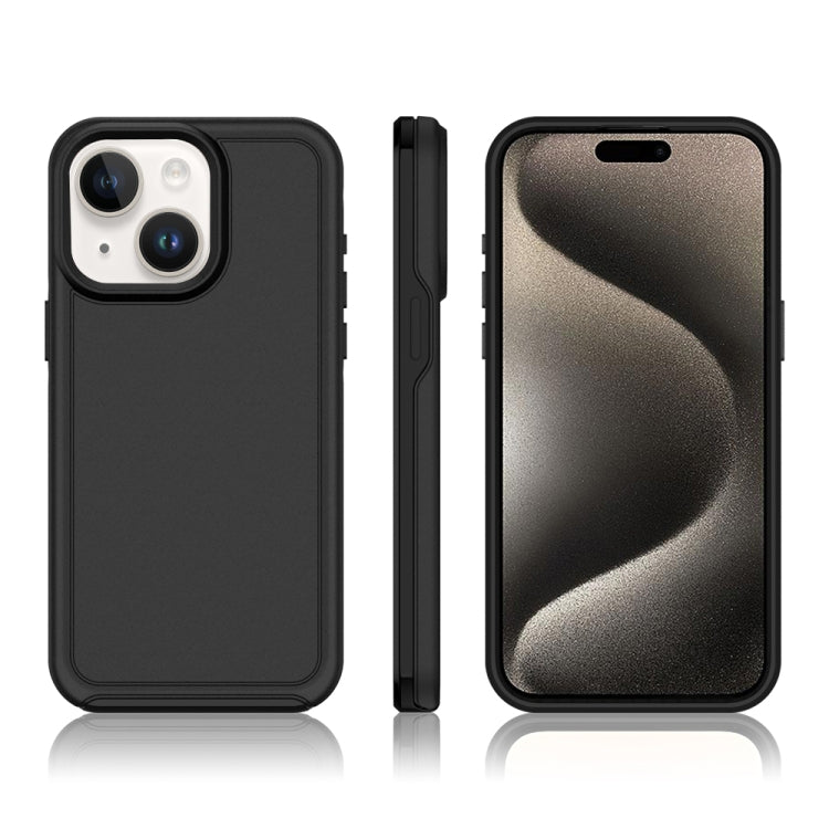 For iPhone 15 Shockproof MagSafe Armor PC Hybrid TPU Phone Case