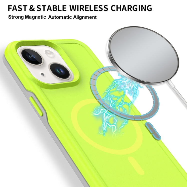 For iPhone 15 Shockproof MagSafe Armor PC Hybrid TPU Phone Case