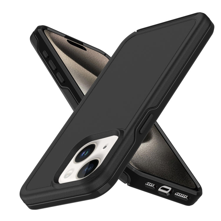 For iPhone 14 Plus Shockproof MagSafe Armor PC Hybrid TPU Phone Case