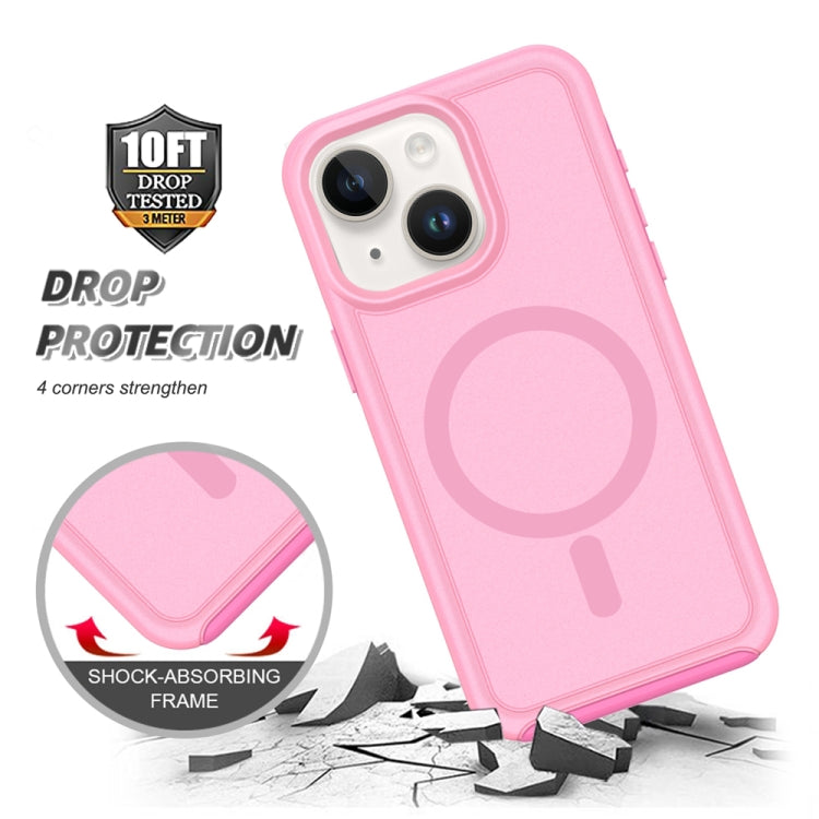 For iPhone 14 Plus Shockproof MagSafe Armor PC Hybrid TPU Phone Case