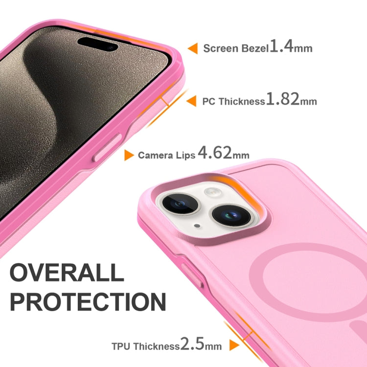 For iPhone 14 Shockproof MagSafe Armor PC Hybrid TPU Phone Case