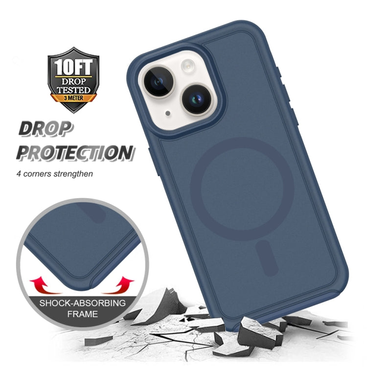 For iPhone 14 Shockproof MagSafe Armor PC Hybrid TPU Phone Case