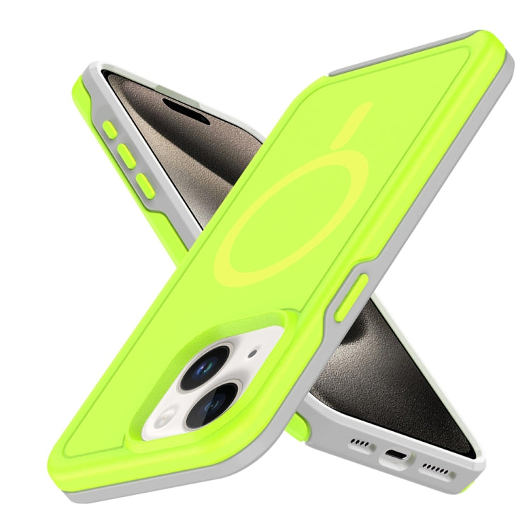 For iPhone 14 Shockproof MagSafe Armor PC Hybrid TPU Phone Case
