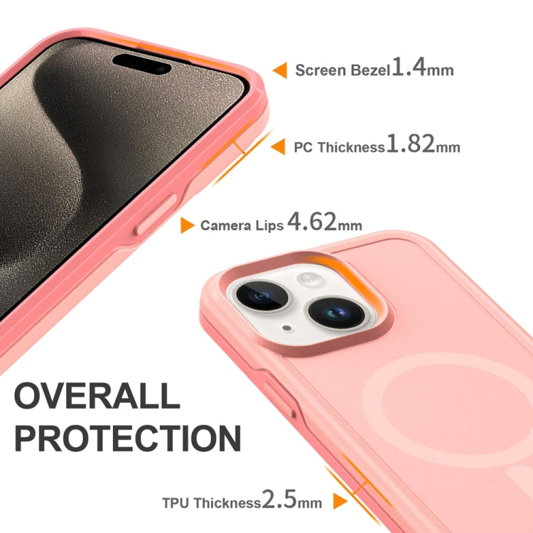 For iPhone 14 Shockproof MagSafe Armor PC Hybrid TPU Phone Case