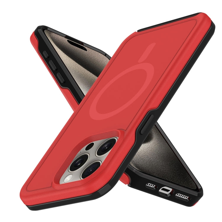For iPhone 14 Pro Shockproof MagSafe Armor PC Hybrid TPU Phone Case