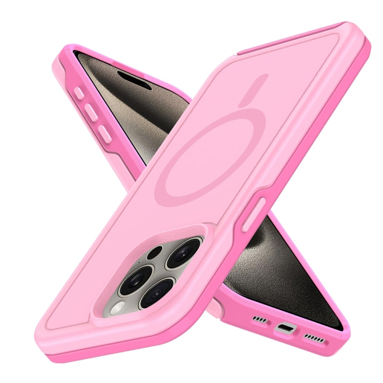 For iPhone 14 Pro Max Shockproof MagSafe Armor PC Hybrid TPU Phone Case