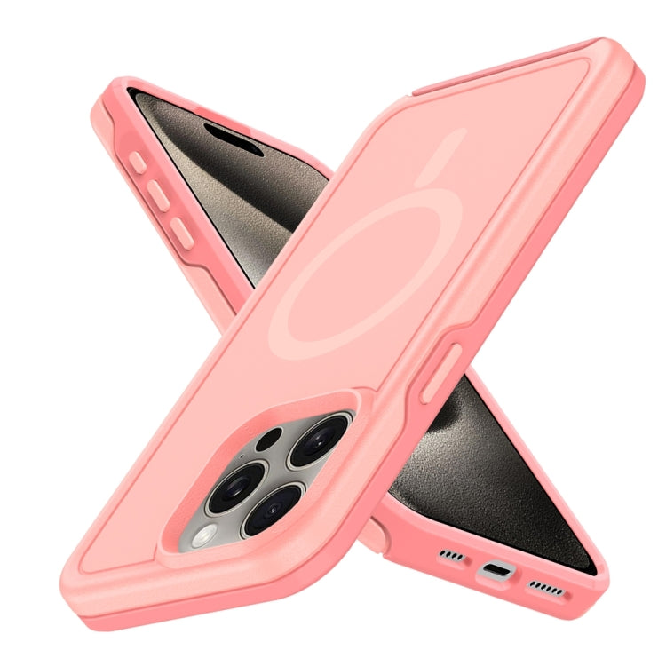 For iPhone 14 Pro Max Shockproof MagSafe Armor PC Hybrid TPU Phone Case
