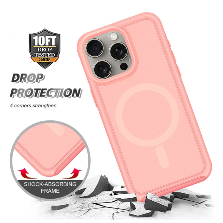 For iPhone 14 Pro Max Shockproof MagSafe Armor PC Hybrid TPU Phone Case