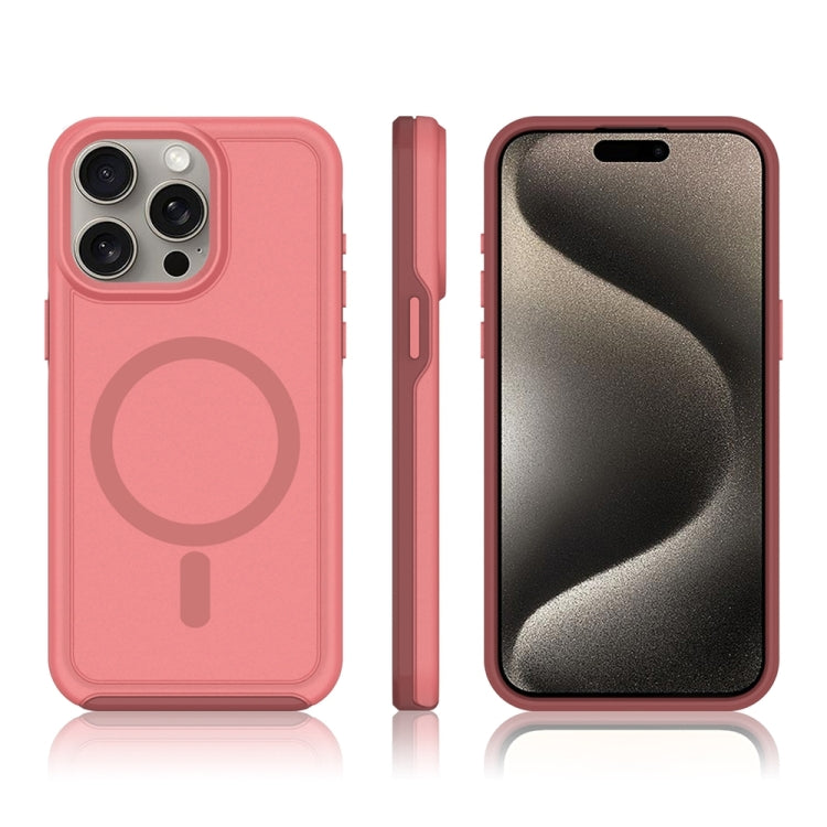For iPhone 13 Pro Max Shockproof MagSafe Armor PC Hybrid TPU Phone Case