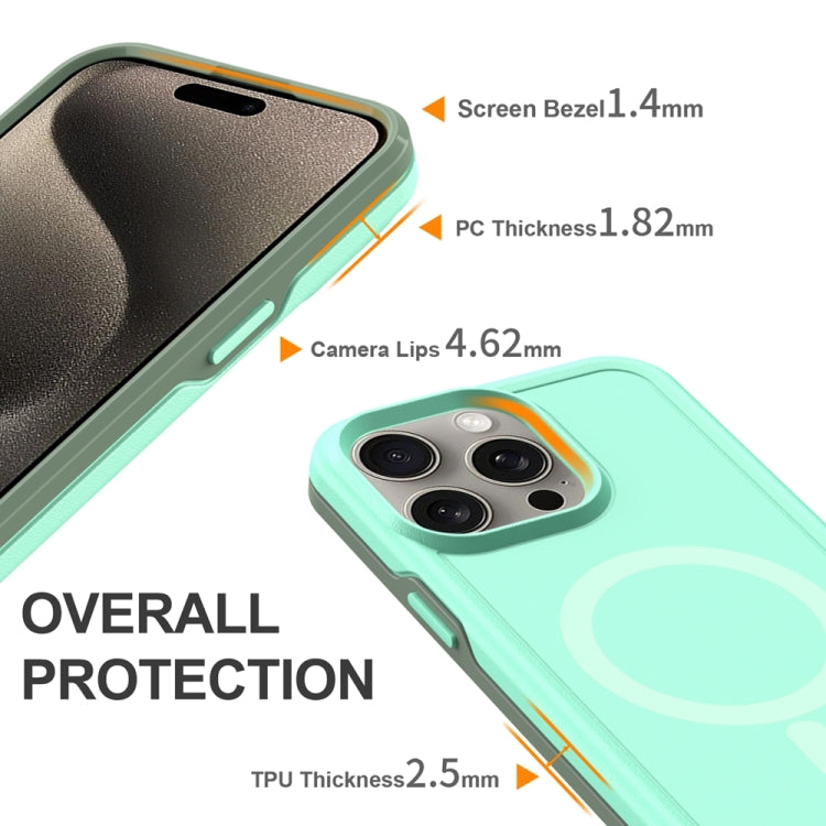 For iPhone 13 Pro Max Shockproof MagSafe Armor PC Hybrid TPU Phone Case